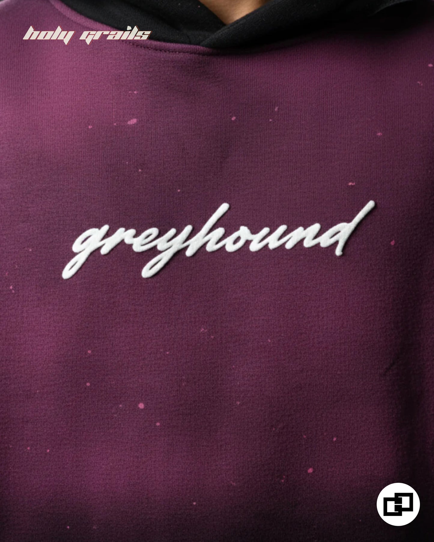 See You At Top Pink To Black Ombre Hoodie HG x Grey Hound