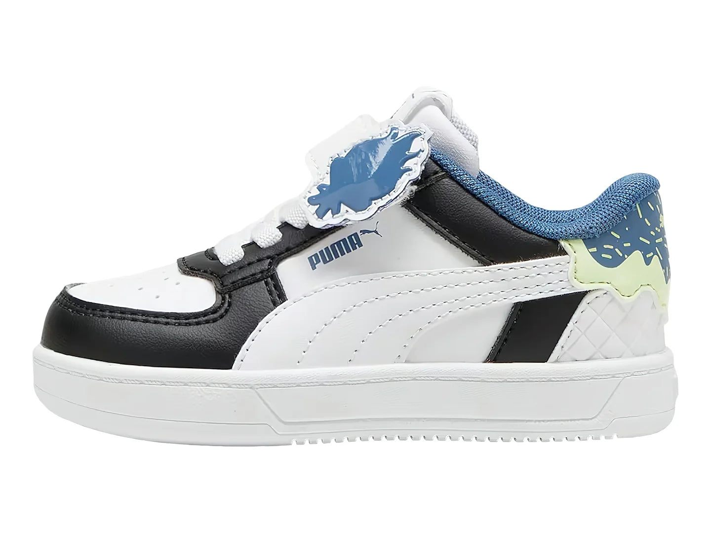 Tenis PUMA Caven 20 Trolls Negro y Blanco para Niño