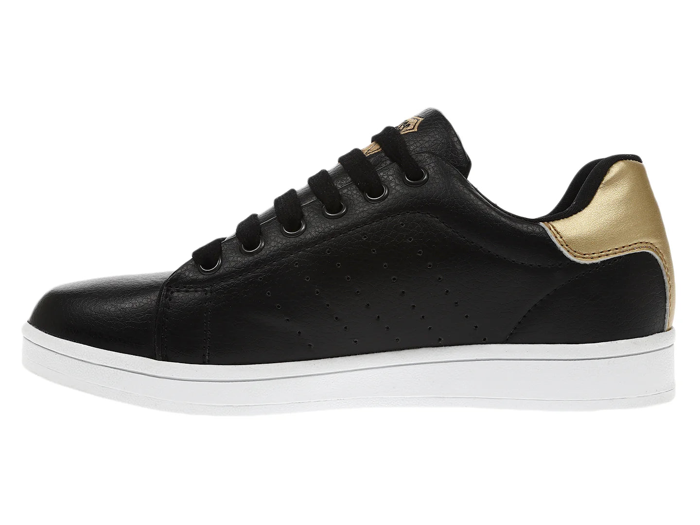 Tenis K SWISS Loki Negro y Dorado para Mujer