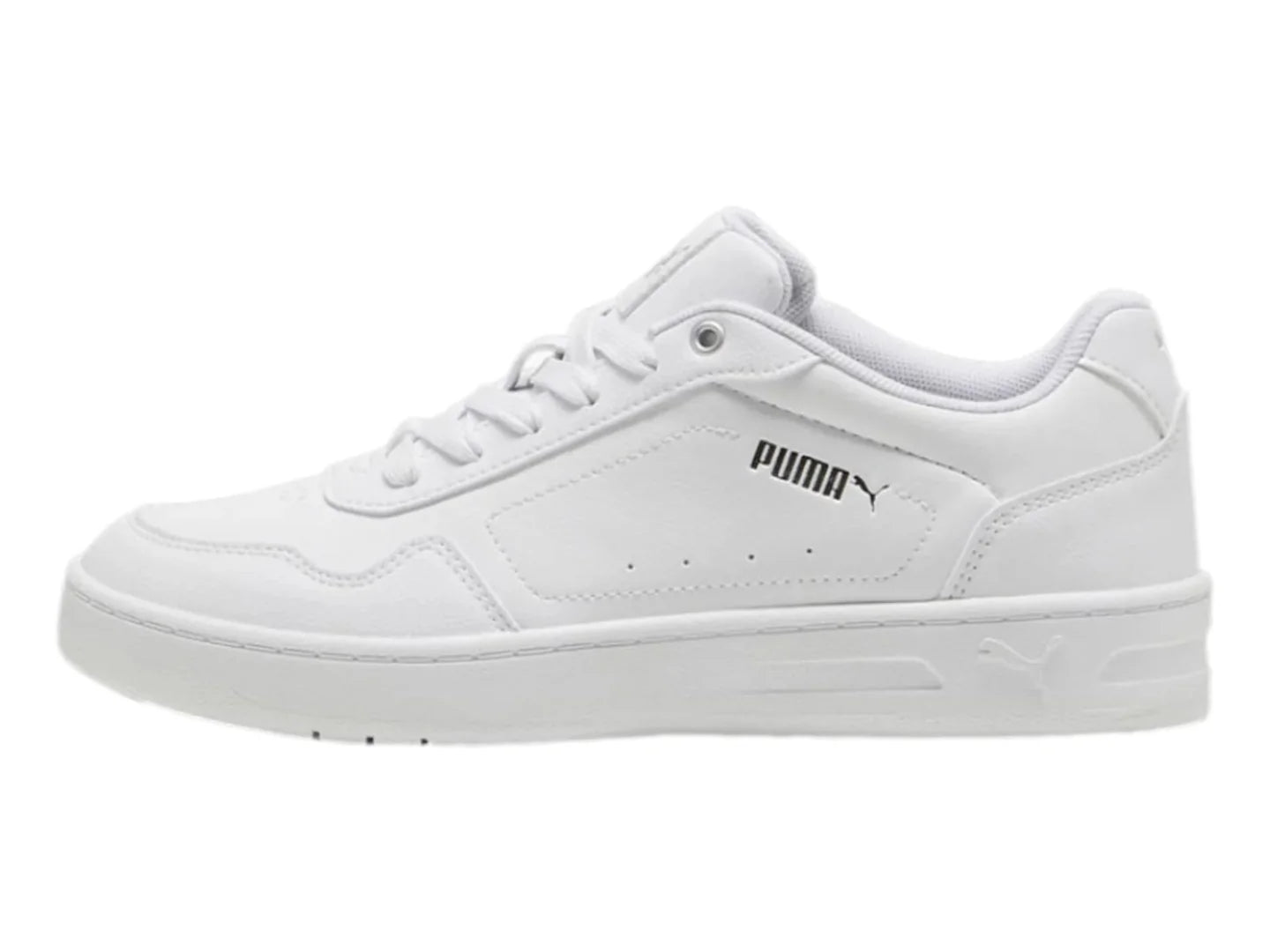 Tenis PUMA Court Classy Blanco y Plata para Mujer