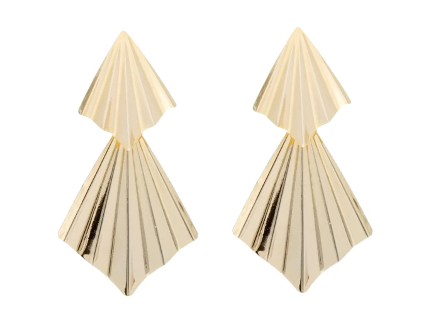 Aretes ROZE Geométricos Dorado para Mujer