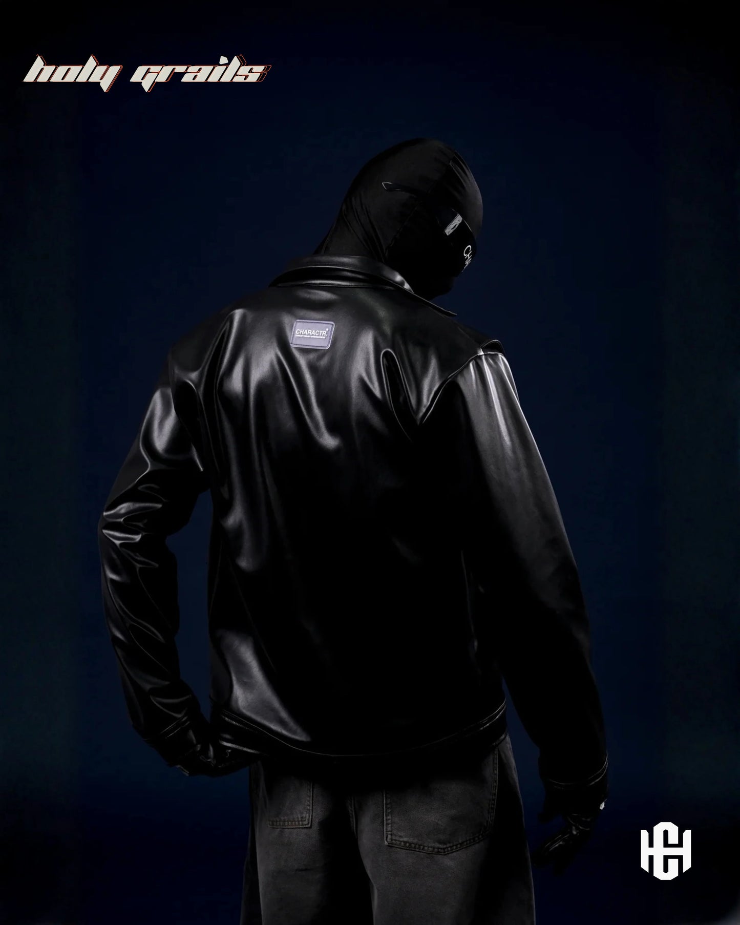 Core Black Vegan Leather Jacket HG x Charactr