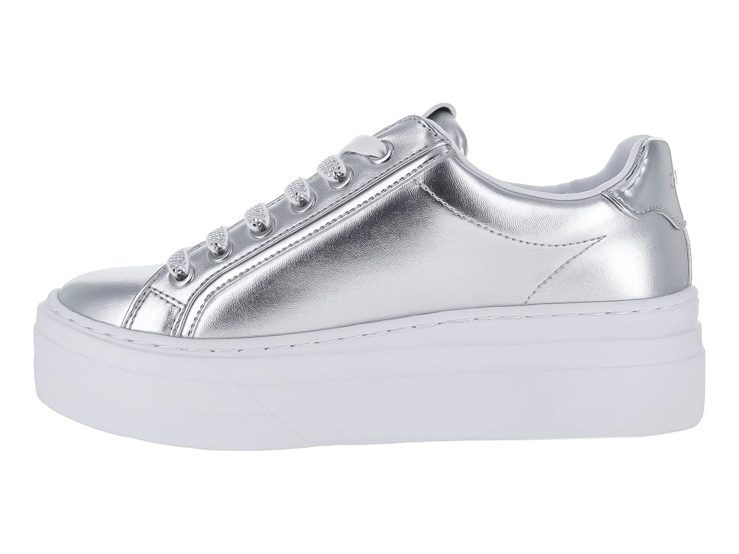 Tenis Guess Ameria Plateados para Mujer