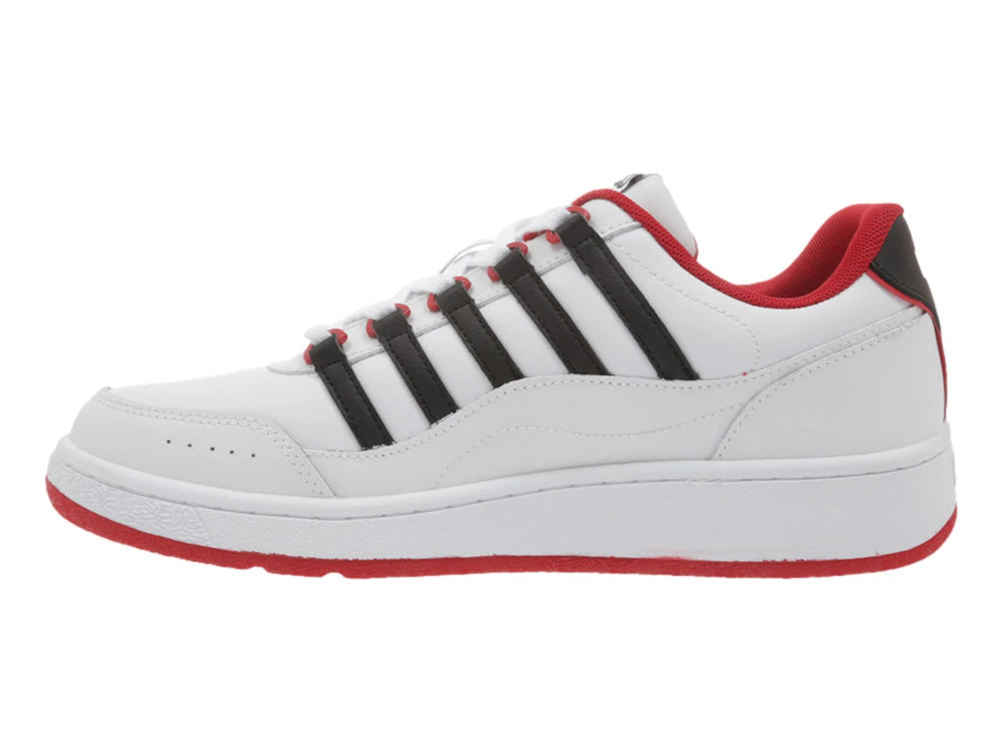Tenis K Swiss Gravity Blanco Negro y Rojo para Hombre