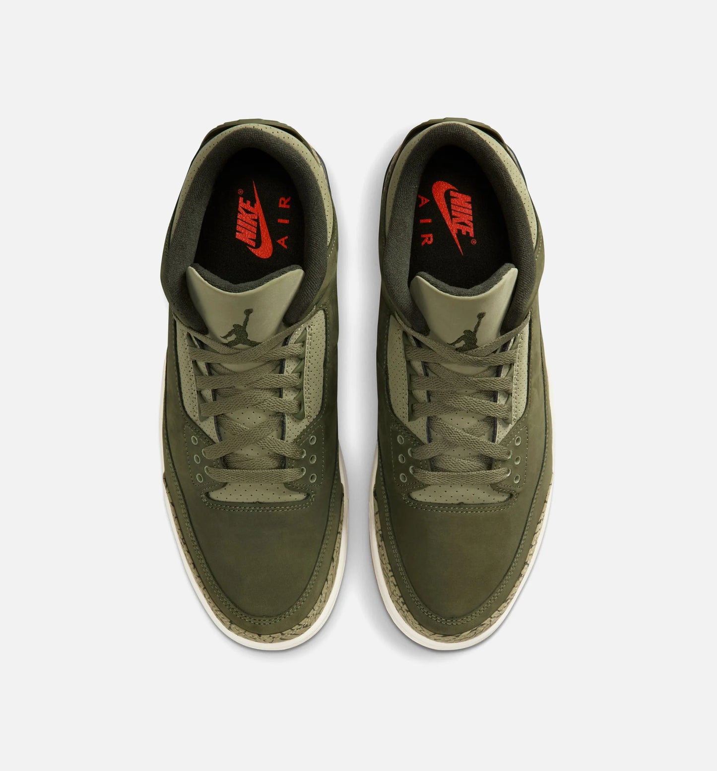 Air Jordan 3 Retro Medium Olive Mens Lifestyle Shoe Medium Olive Sequoia Neutral Olive Sail Total Crimson