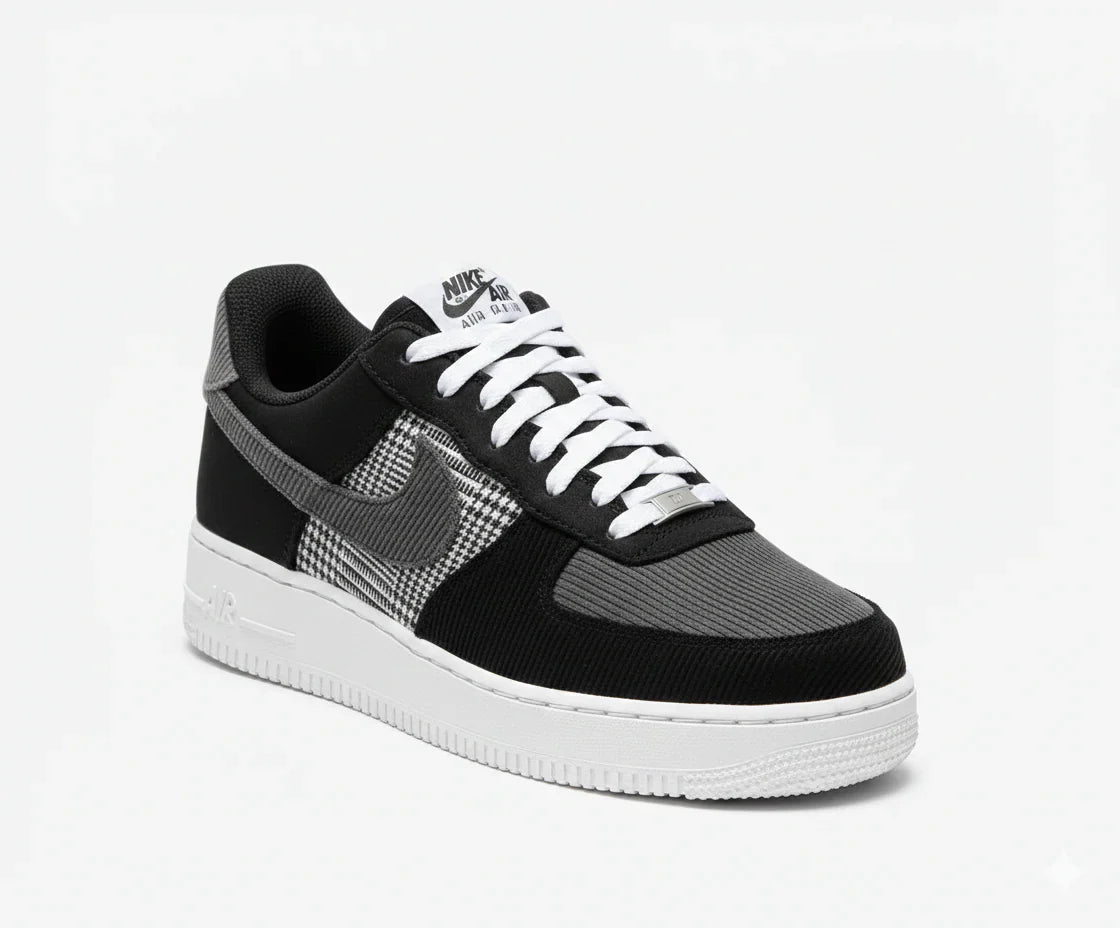 Nike Air Force 1 Noir Gris Style Élégant et Confort Premium