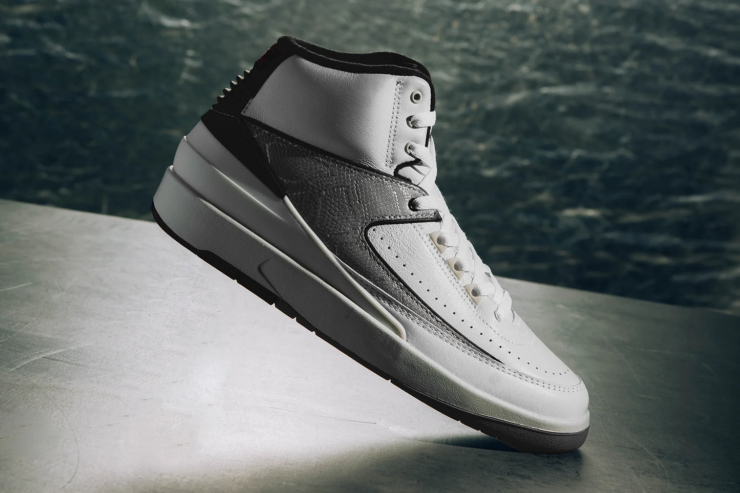 Air Jordan 2 Retro Python White Fire Red Cement Grey