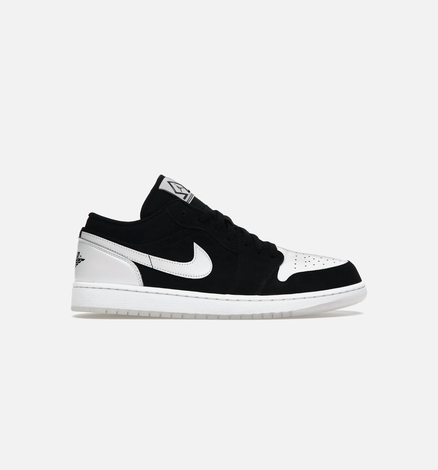 Air Jordan 1 Low Diamond Mens Lifestyle Shoes Black White Limit One Per Customer