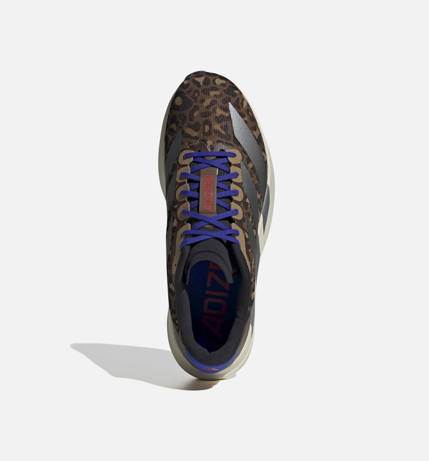 Adizero Evo SL Leopard Mens Lifestyle Shoe Preloved Brown Iron Metallic Lucid Blue