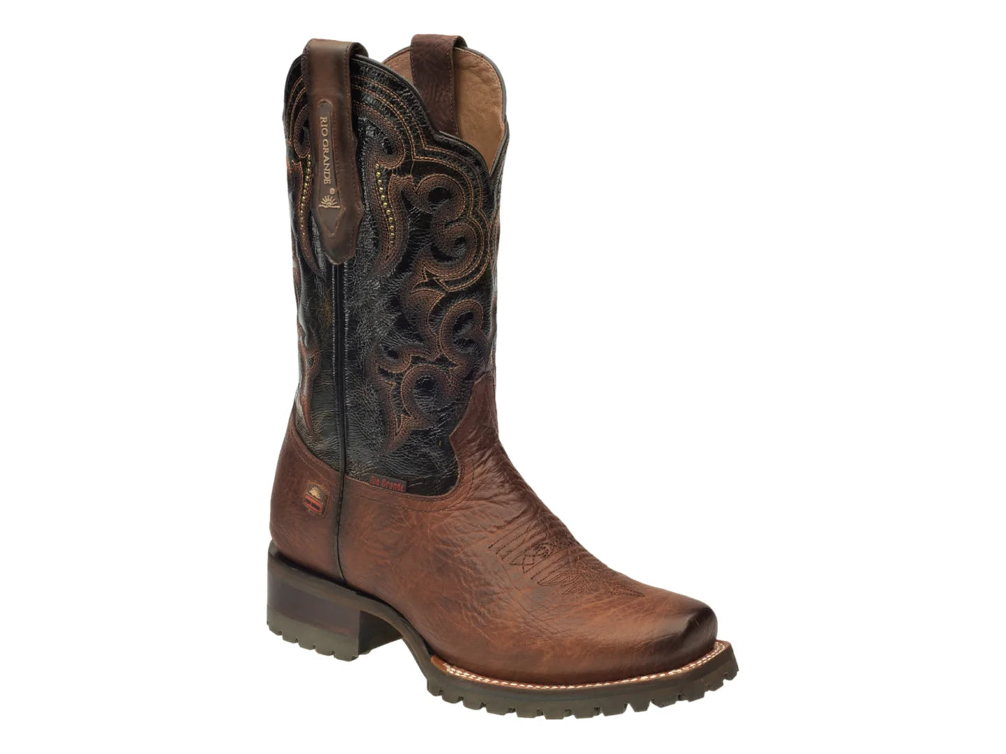 Botas Rio Grande Tractor Piel Café para Hombre