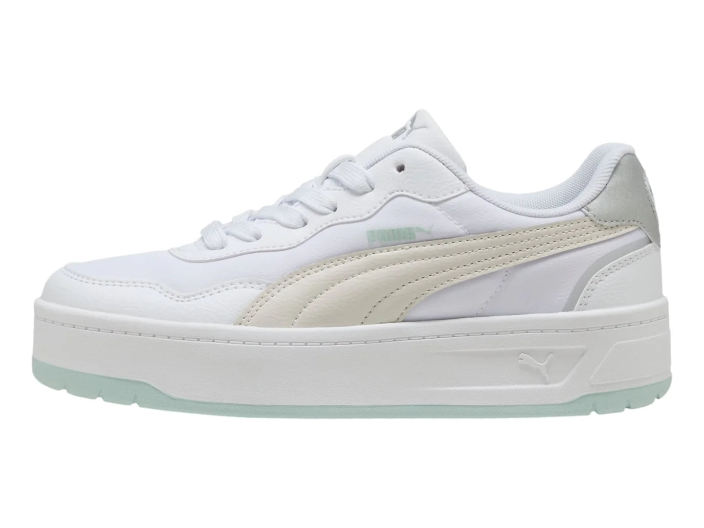 Tenis PUMA Court Lally Skye Blanco y Azul para Mujer