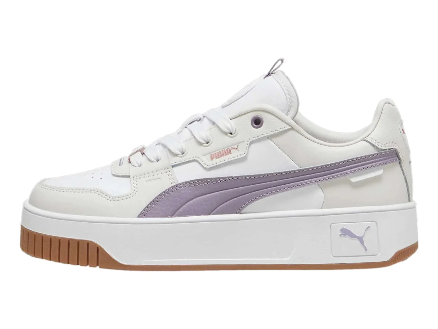 Tenis PUMA Carina Street Lux Blanco y Morado para Mujer