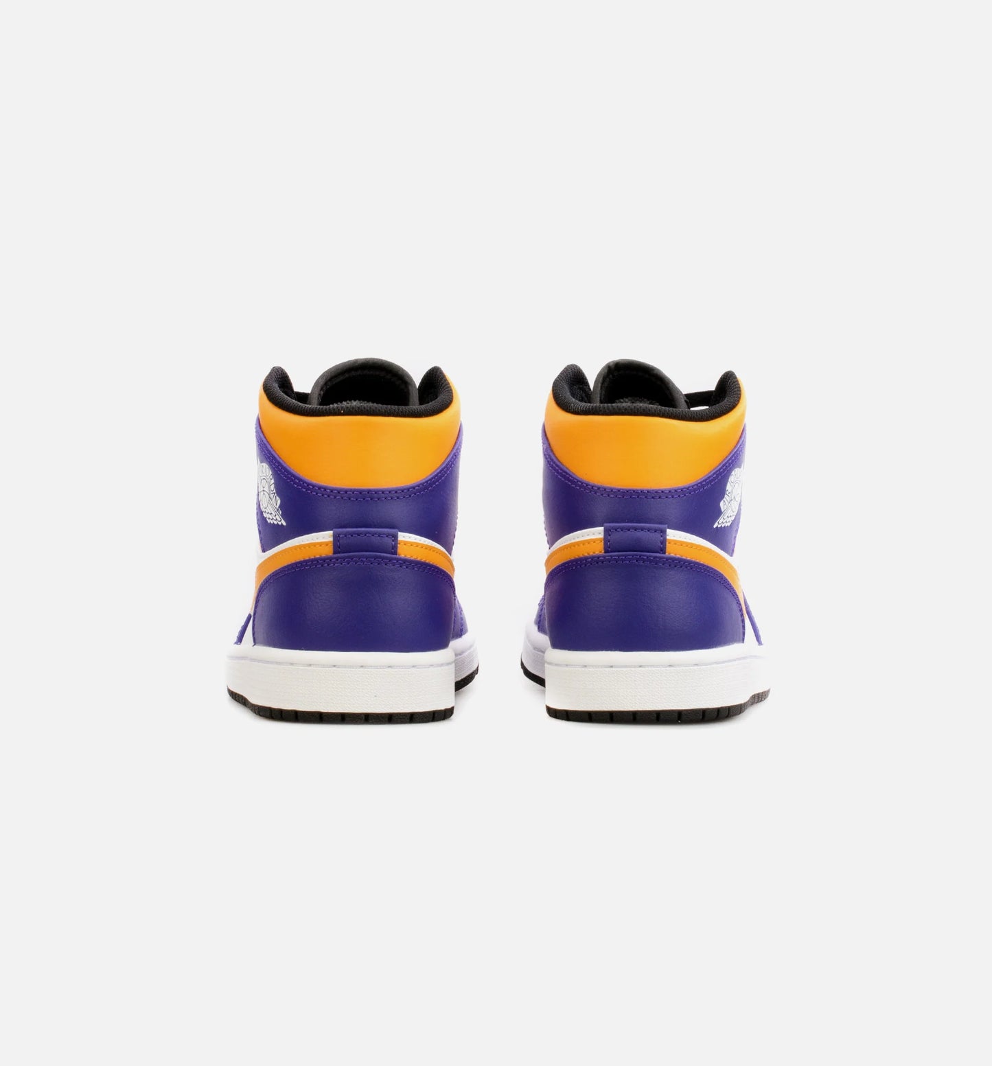Air Jordan 1 Mid Mens Lifestyle Shoe Yellow Purple
