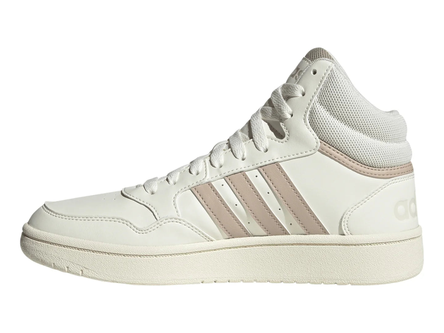 Tenis Adidas Hoops 30 Mid Blanco y Taupe para Mujer