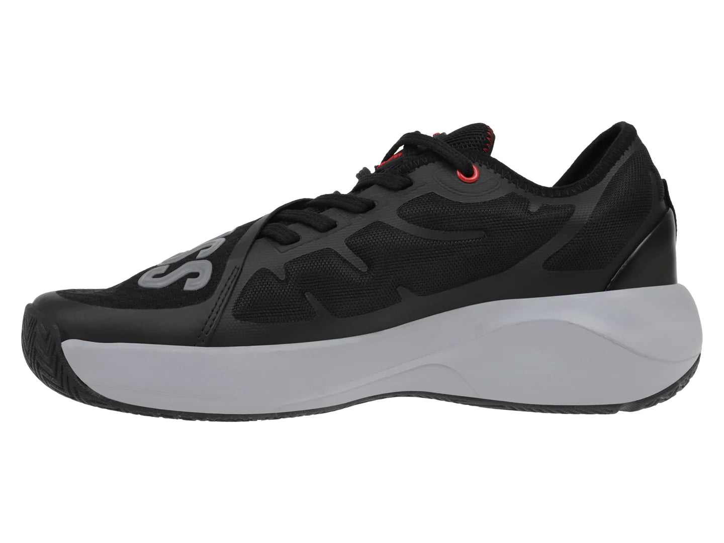 Tenis K Swiss Medac Negro con Rojo para Hombre
