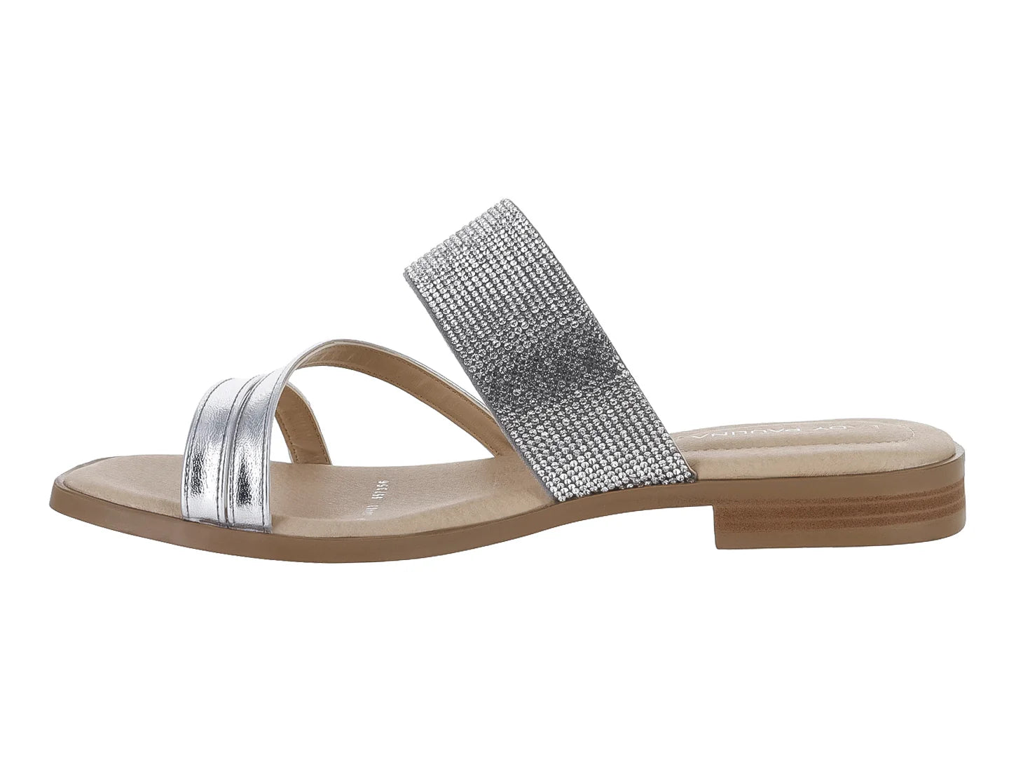 Sandalias Lady Paulina Plata para Mujer