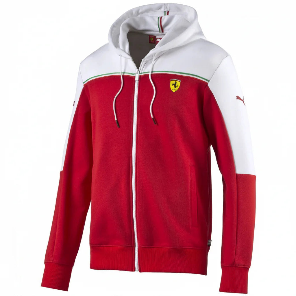 PUMA S Ferrari Sweat Jacket Red White