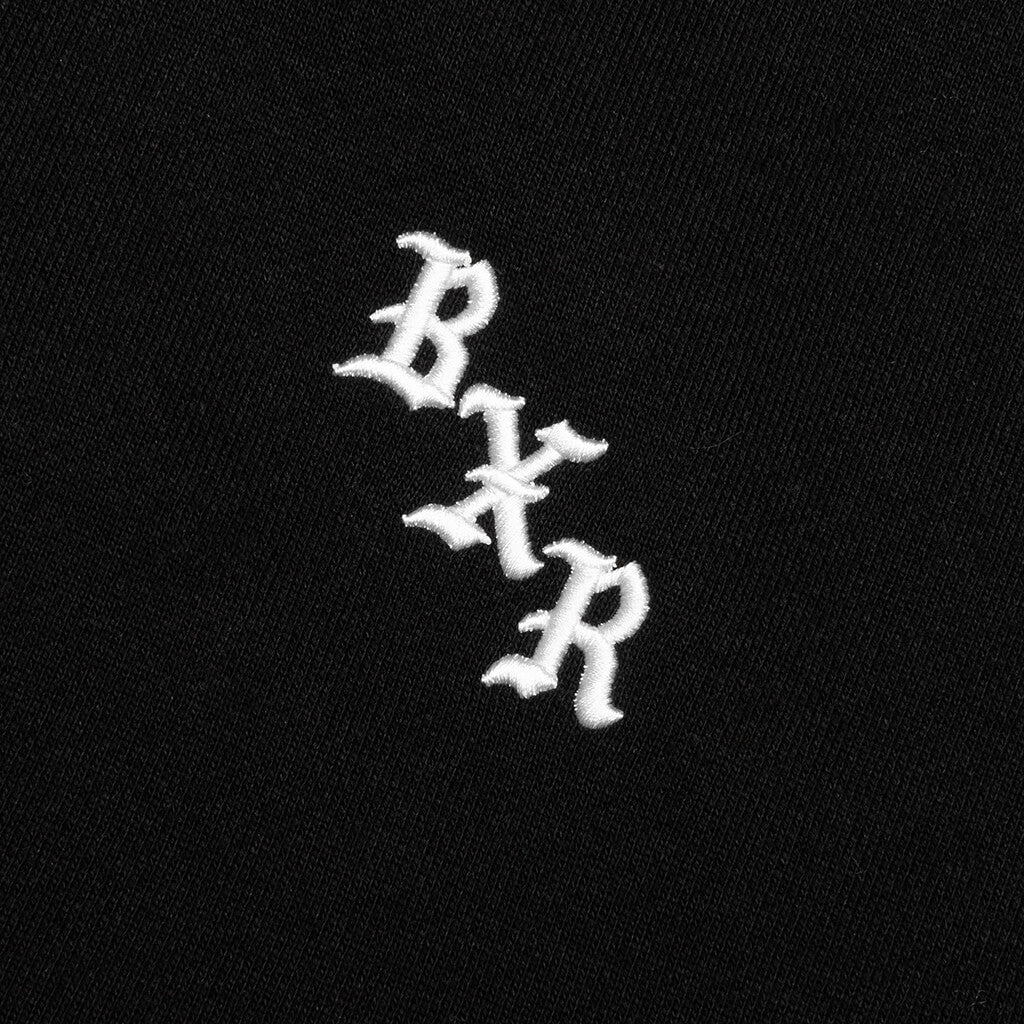 BxR Piped Quarter Zip Sweater Black