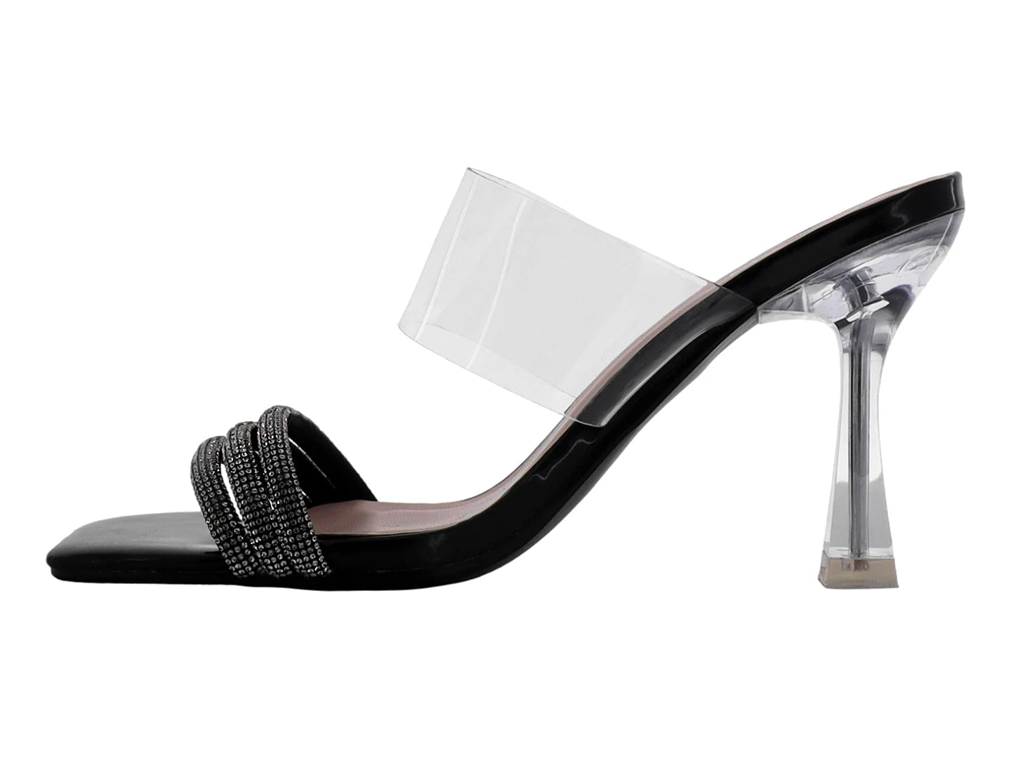 Sandalias de Tacón Roze Negro para Mujer