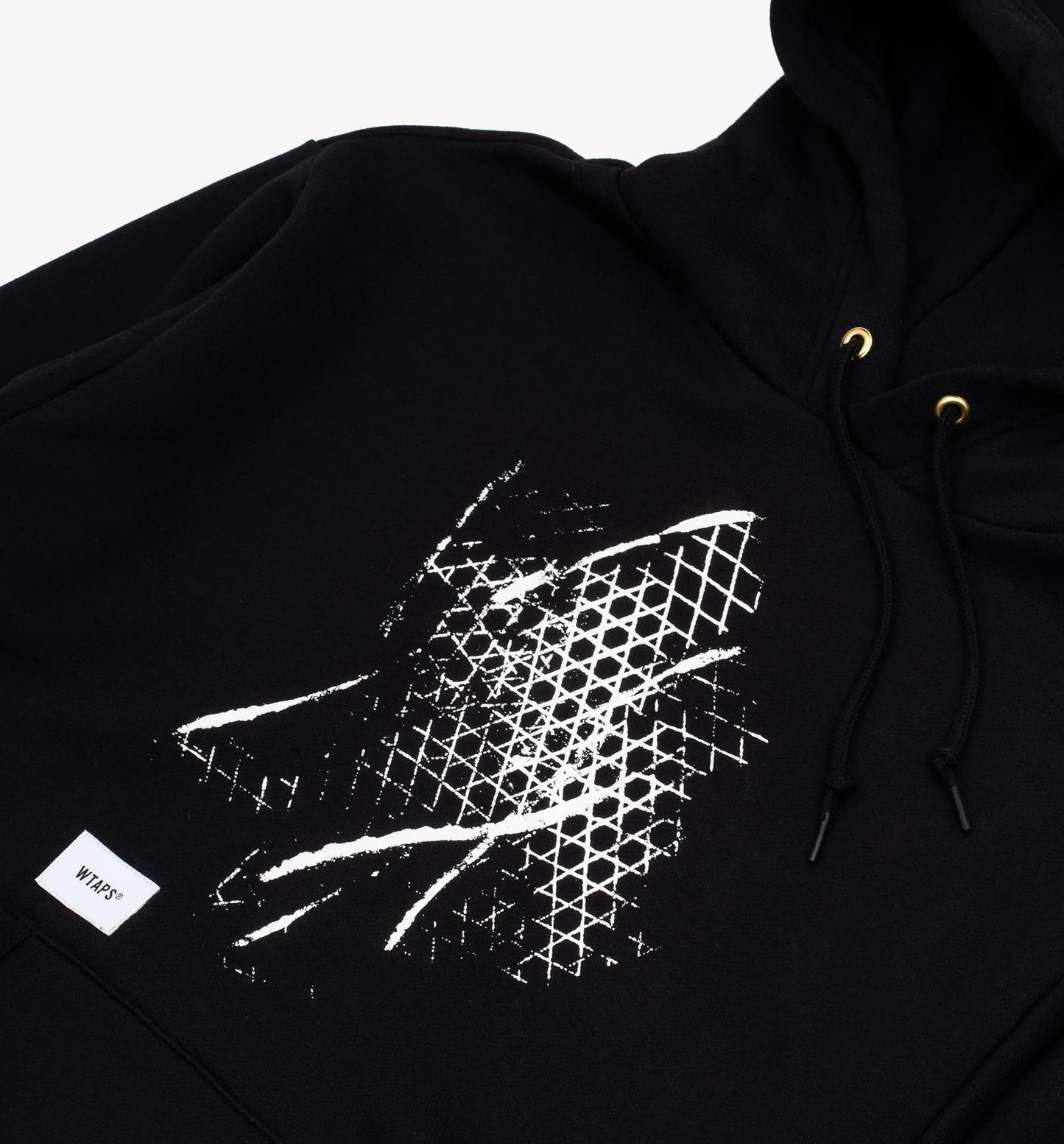 X WTAPS Pullover Mens Hoodie Black White