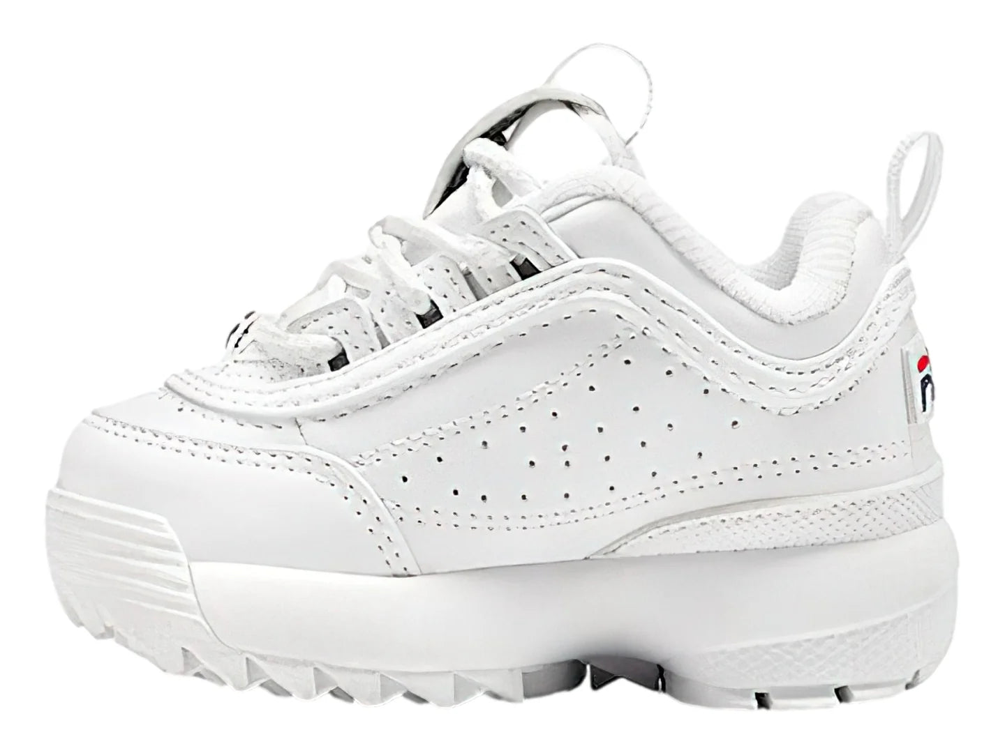 Tenis FILA Disruptor II Blanco Marino y Rojo para Niña