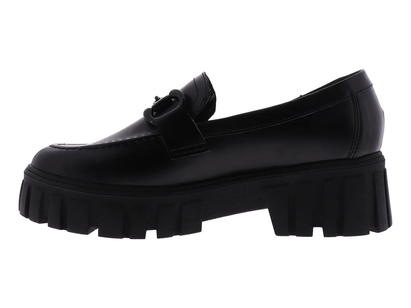 Zapatos Loafers Senties Negros para Mujer