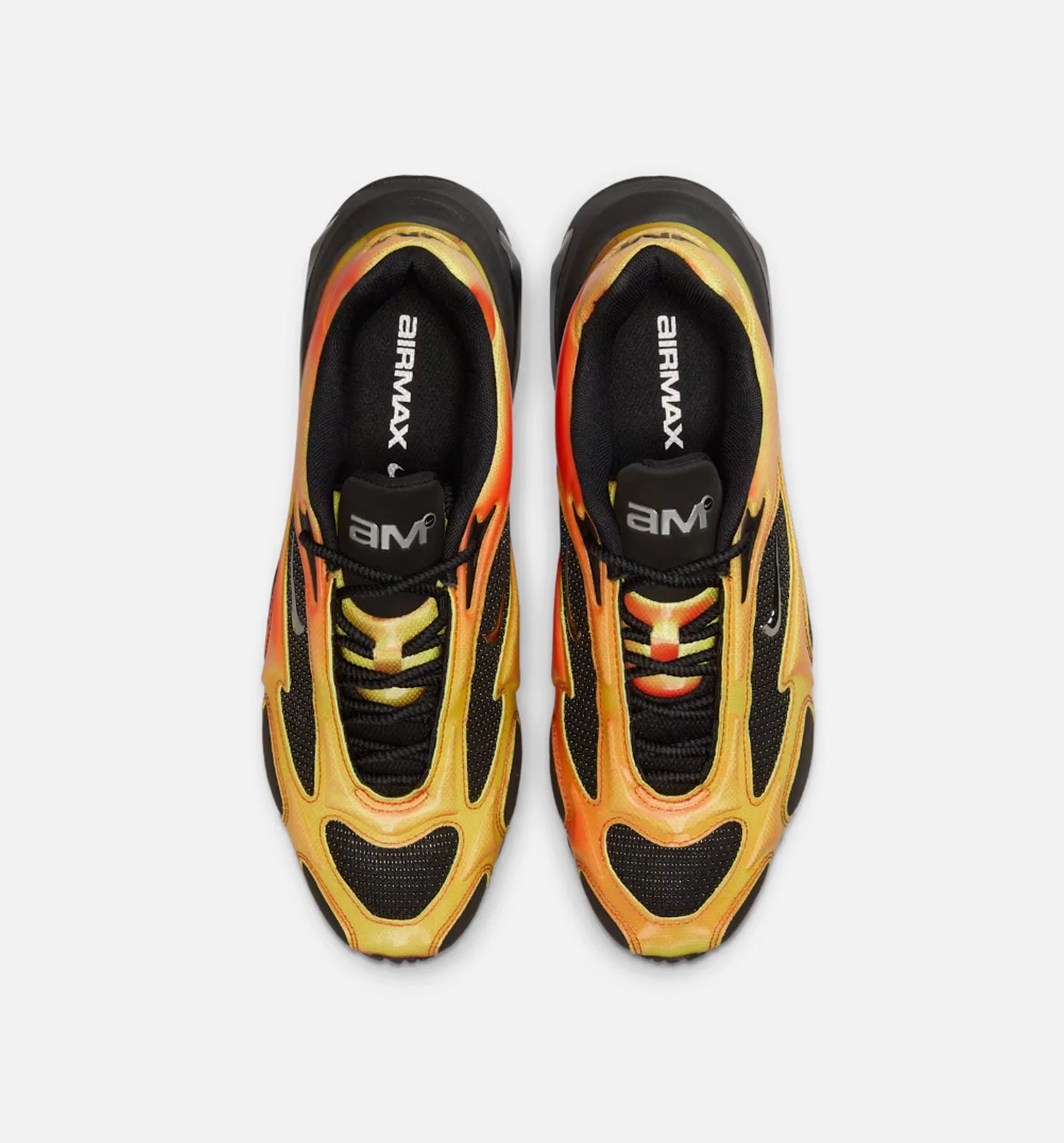 Air Max Muse Black and Metallic Silver Womens Lifestyle Shoe Black Bright Crimson Volt Metallic Silver