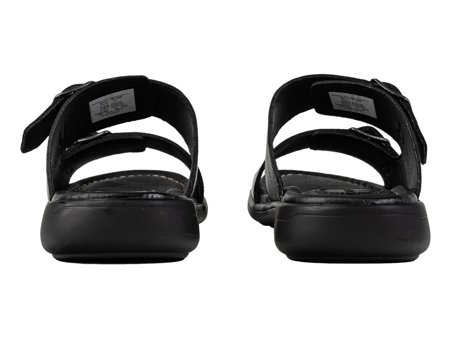 Sandalias Brantano de Vaqueta Negro Riviera para Hombre
