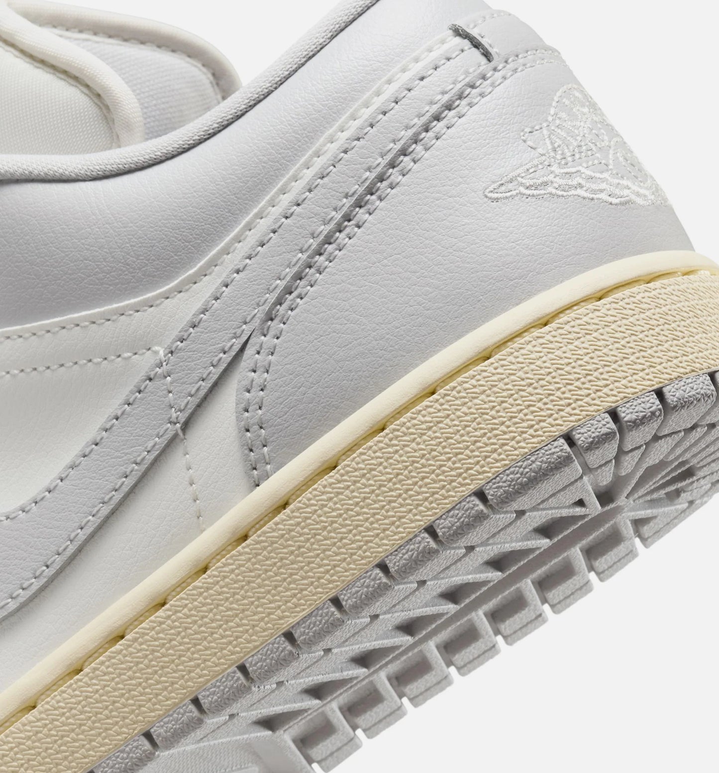 Air Jordan 1 Low Womens Lifestyle Shoe Sail Coconut Milk Neutral Grey