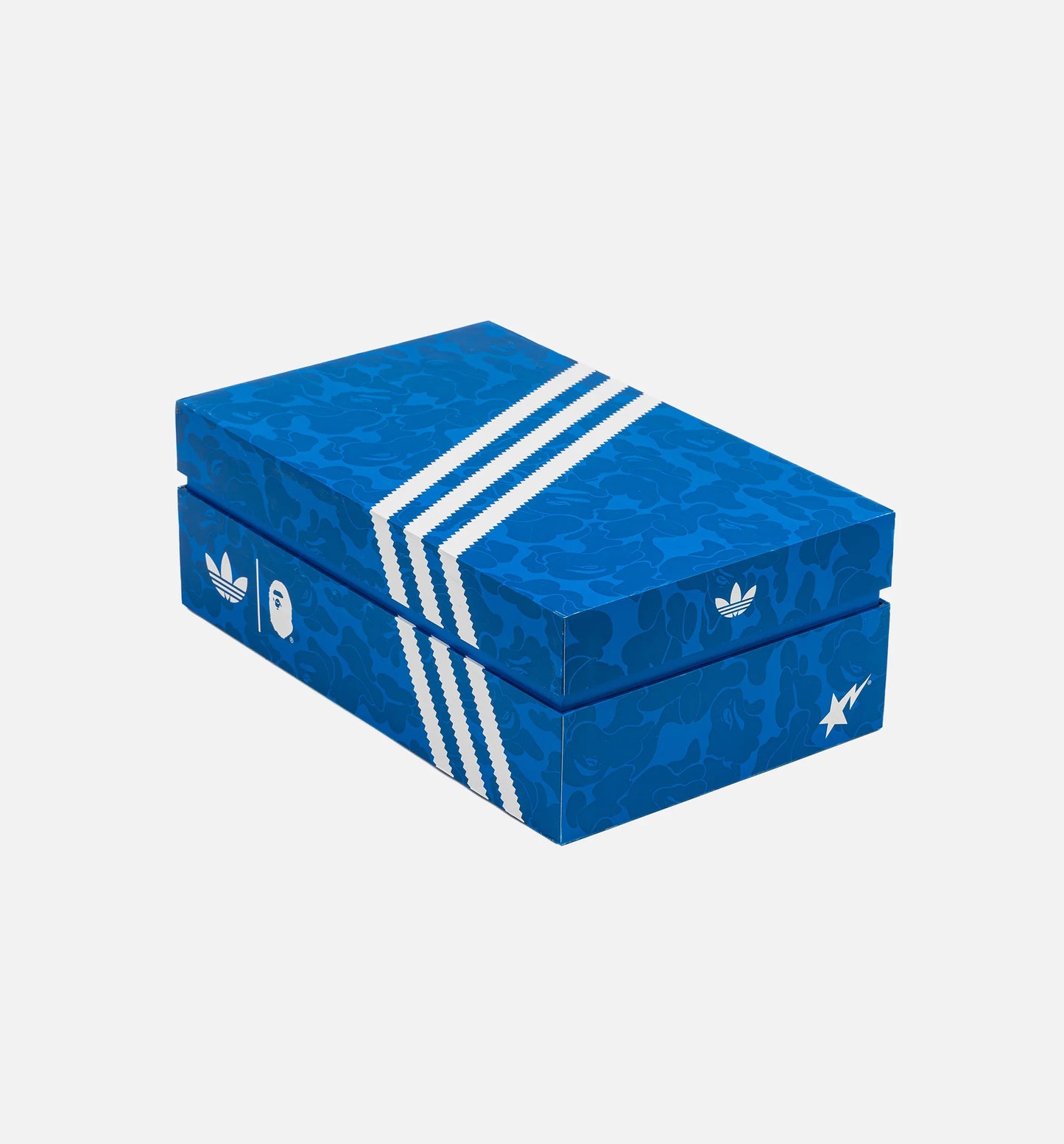 Bape x Adidas Superstar Vintage Mens Lifestyle Shoe Blue White