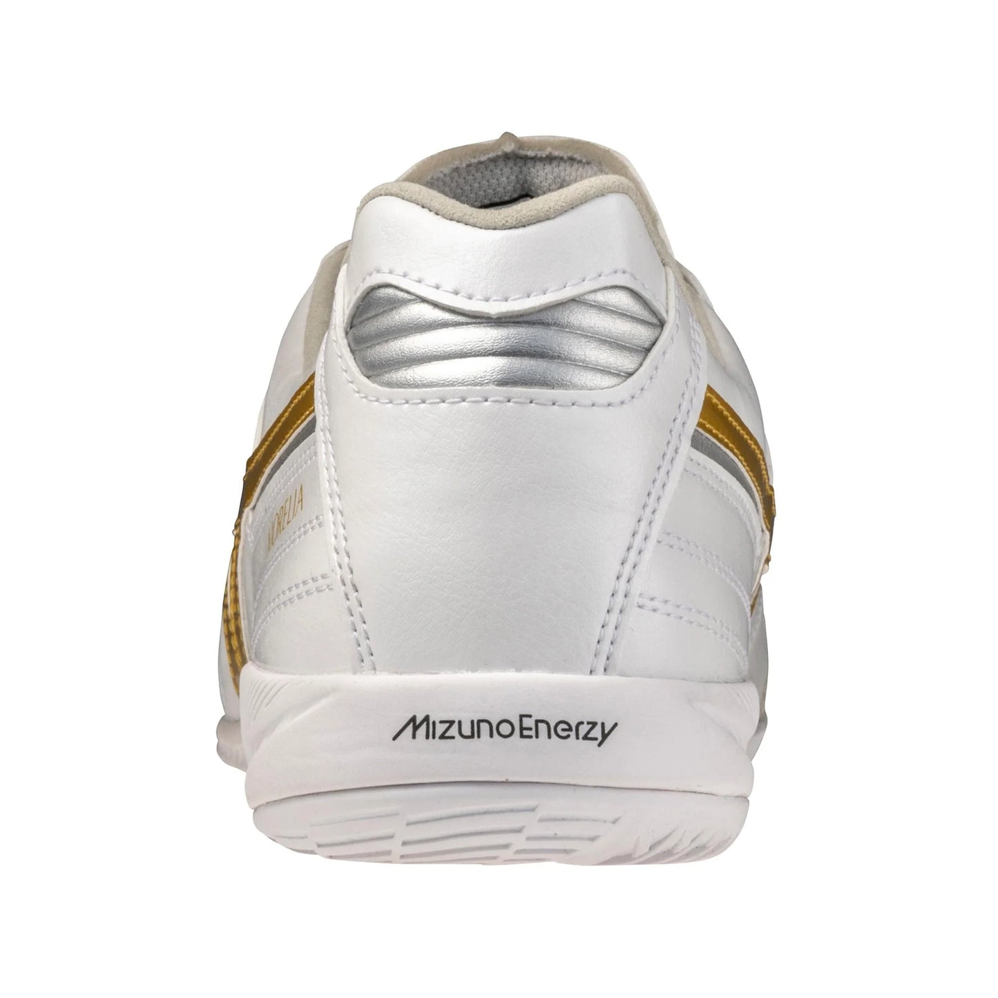 Mizuno Morelia Sala Elite IN Mens Soccer Shoes White Gold