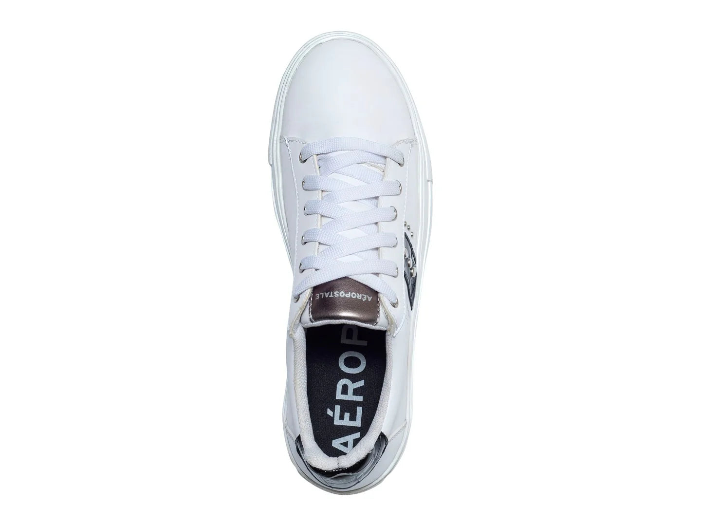 Tenis Aeropostale Micah Blanco y Negro para Mujer