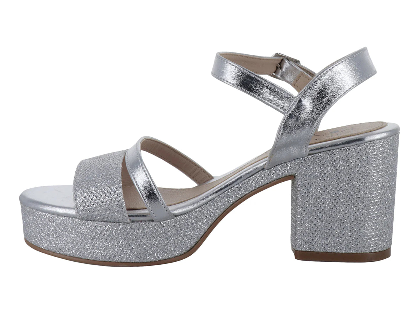 Zapatillas Luna Rosa Color Plata para Mujer