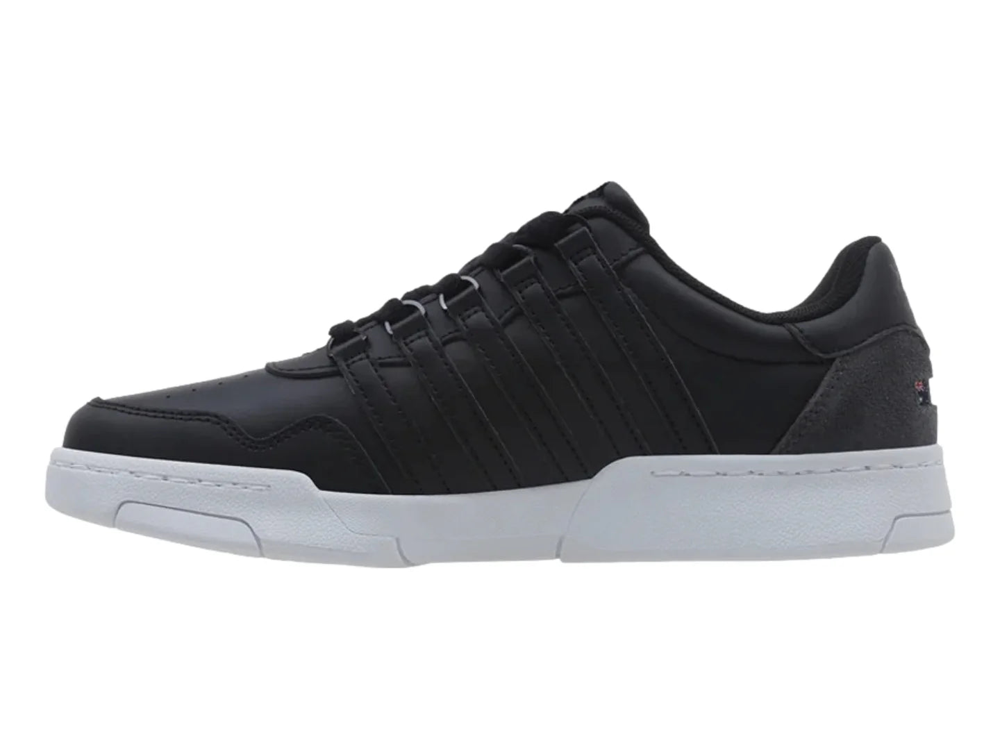 Tenis K Swiss Lawn Court Negro y Gris para Hombre