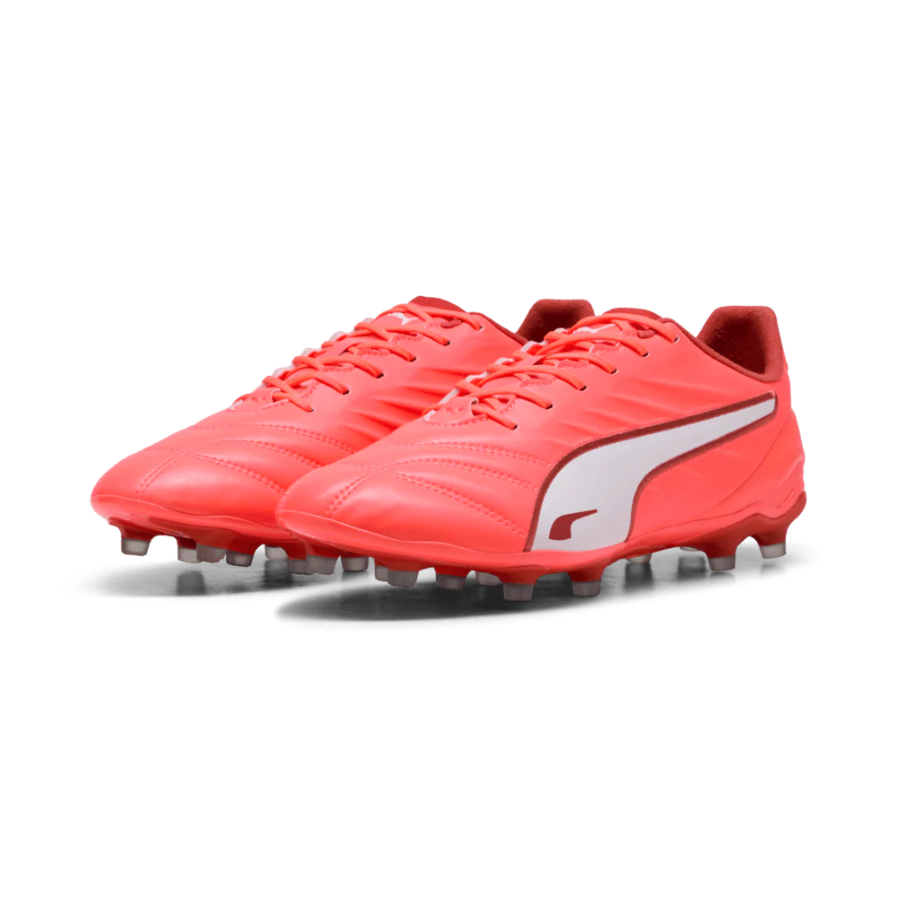 PUMA King Pro FG AG FG AG Firm Multi Ground Soccer Cleats Red