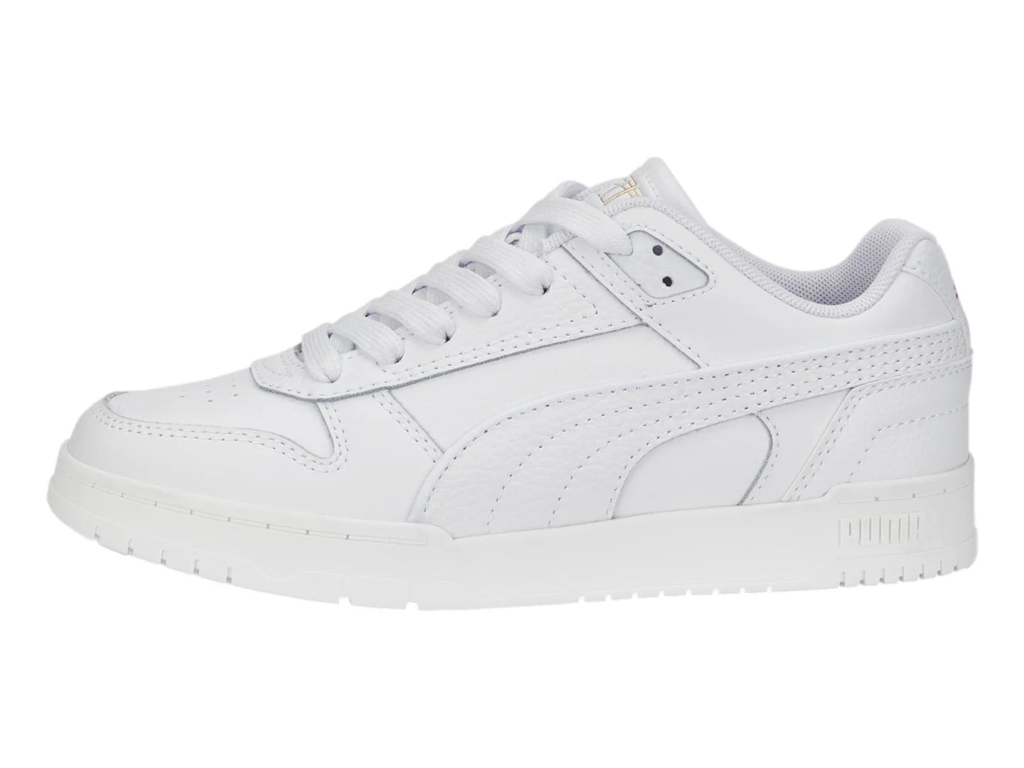 Tenis PUMA RBD Game Low Blanco y Dorado para Niño