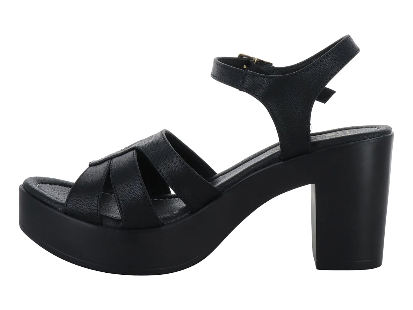 Zapatillas Casuales Luna Rosa Negro para Mujer