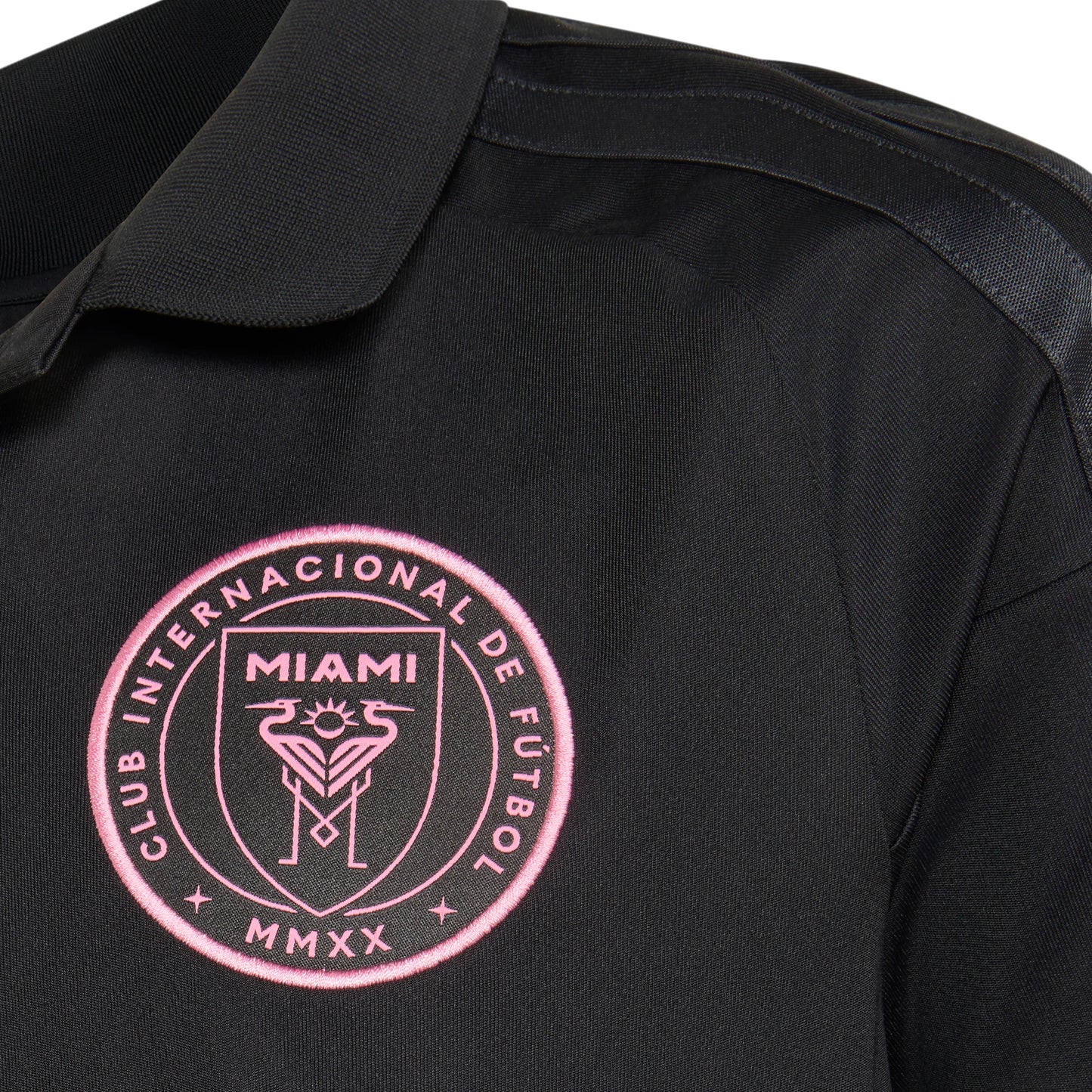 adidas Inter Miami CF Away Messi Youth Soccer Jersey 26 27 Black Pink