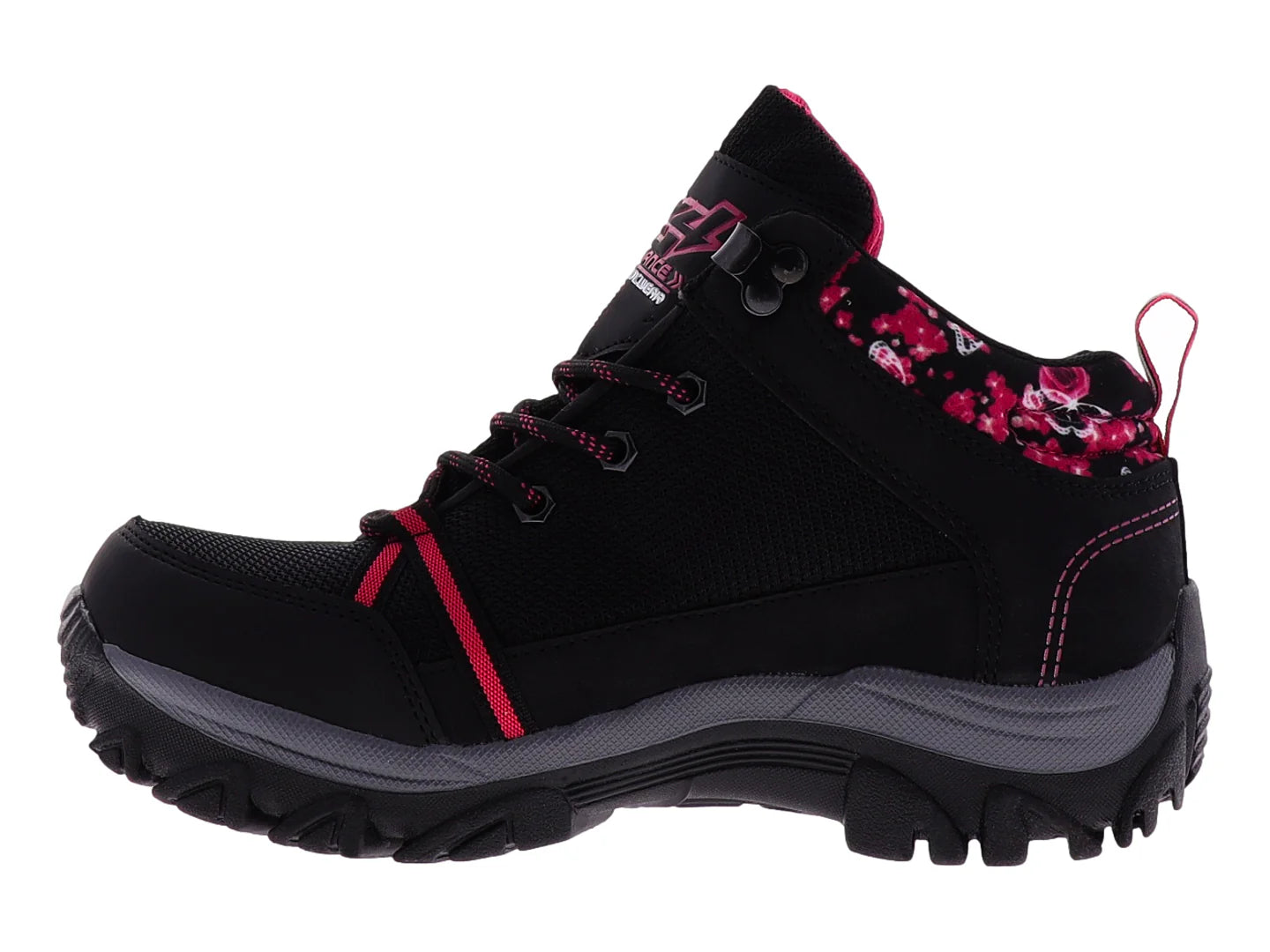 Botas 4X4 Excursionismo Negro y Fucsia para Mujer