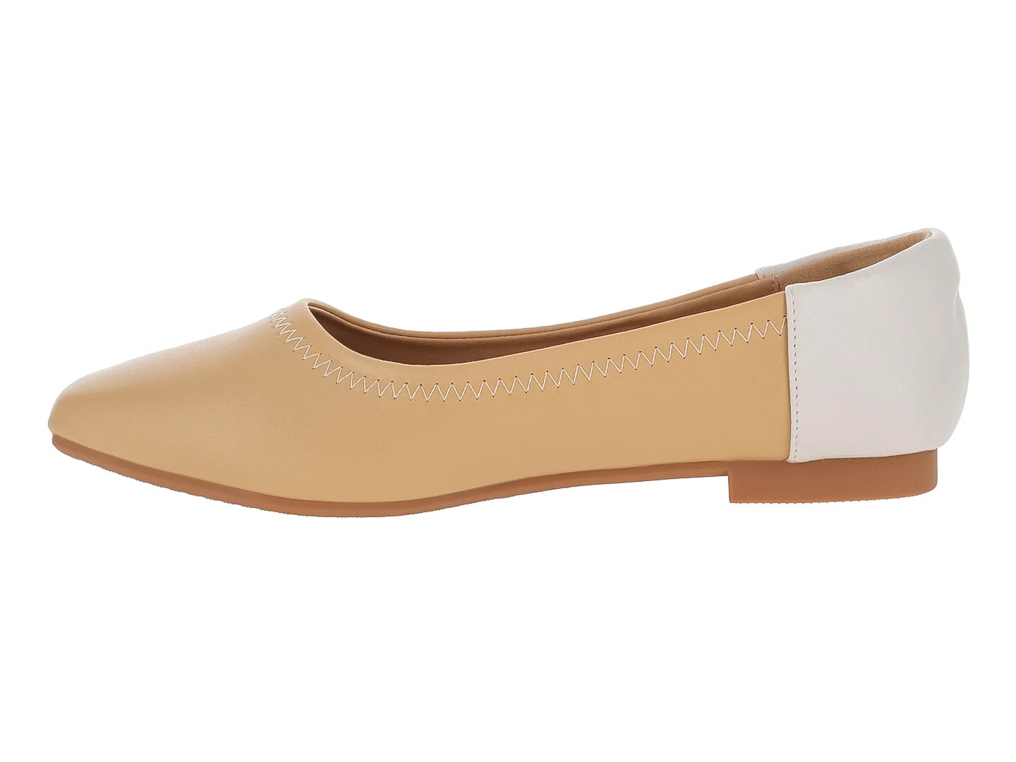 Zapatos Planos Ballerina Roze Beige para Mujer