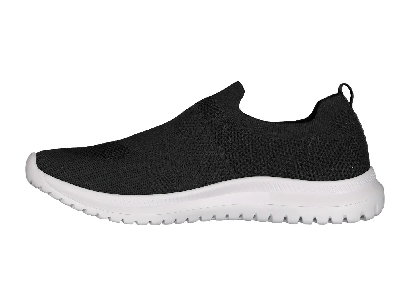 Tenis Charly Slip on Negro con Blanco para Hombre
