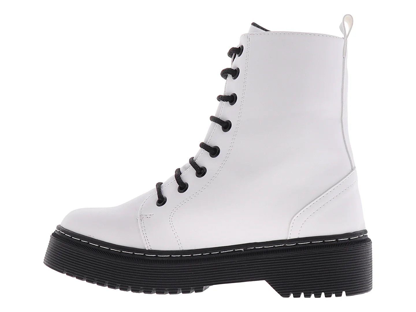 Botas Combat DIVA Blancas para Mujer