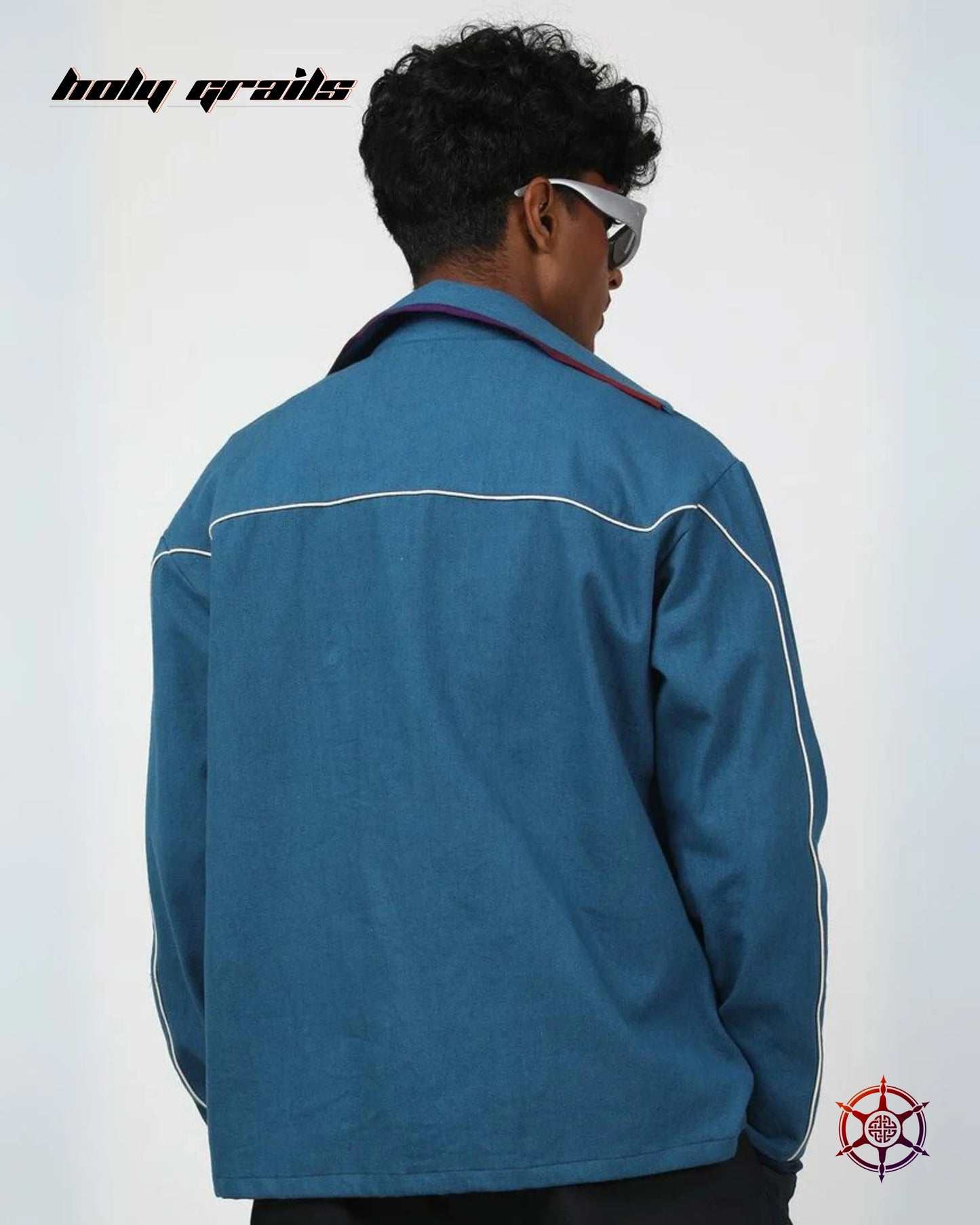 Sapphire Cream Piped Shacket HG x Duskin