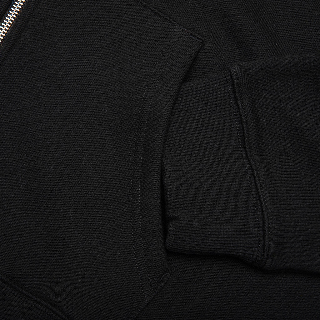 All City Zip Up Hoodie Black