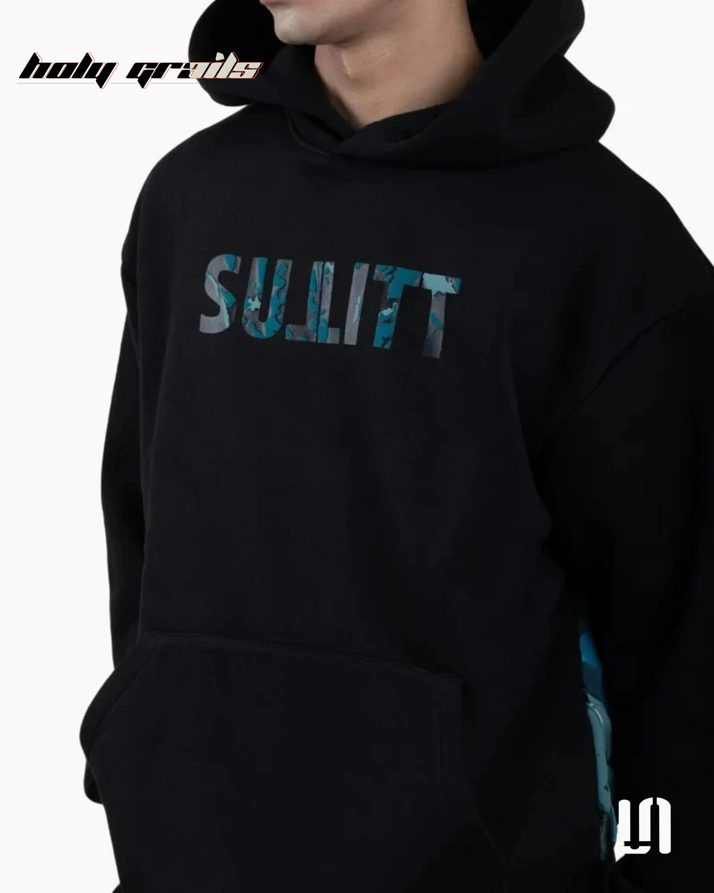 Leopard Blaze Black Hoodie HG x Sullitt