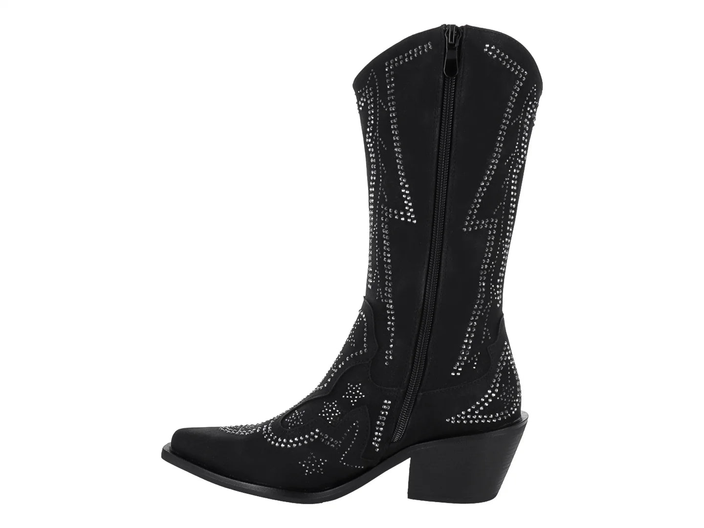 Botas Vaqueras ROZE Negro para Mujer