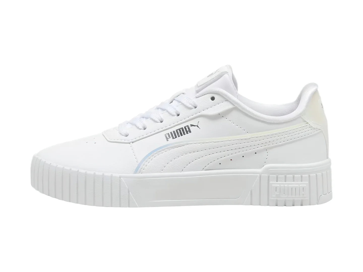 Tenis PUMA Carina 20 Holo Blanco y Plata para Niña