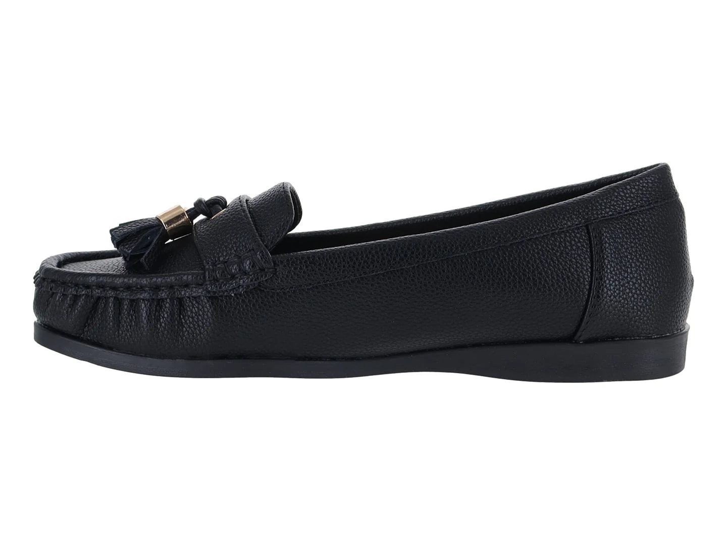 Zapato Mocasín Driver Roze Negro para Mujer