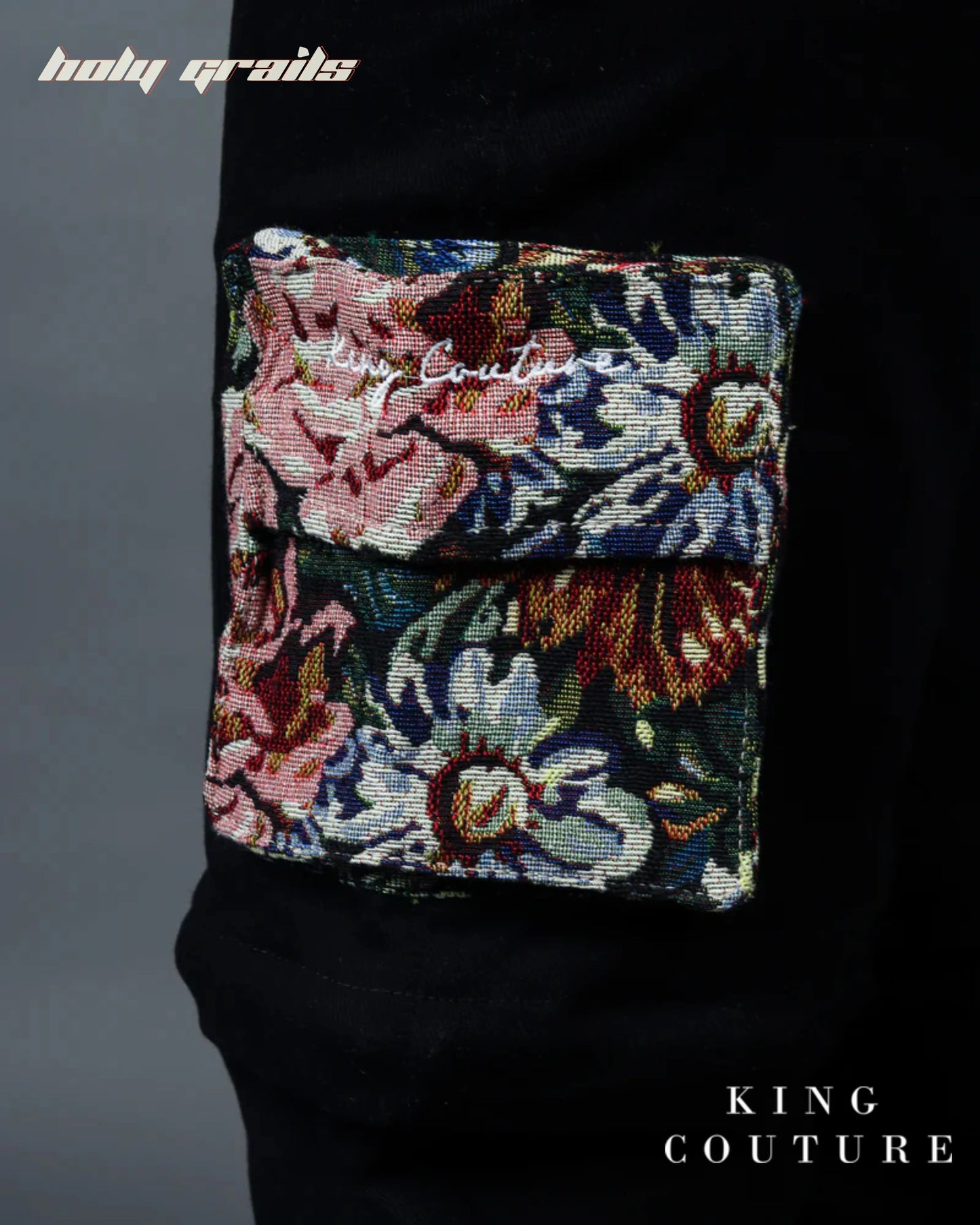 Floral Pocket Detachable Zipper Pants HG x King Couture