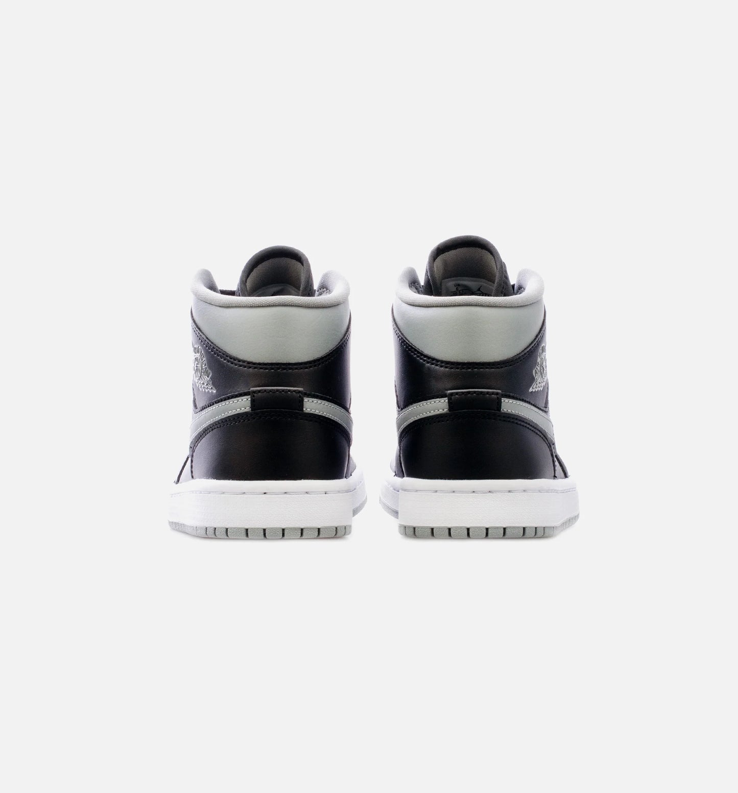 Air Jordan 1 Mid Black Grey Womens Lifestyle Shoe Black Grey